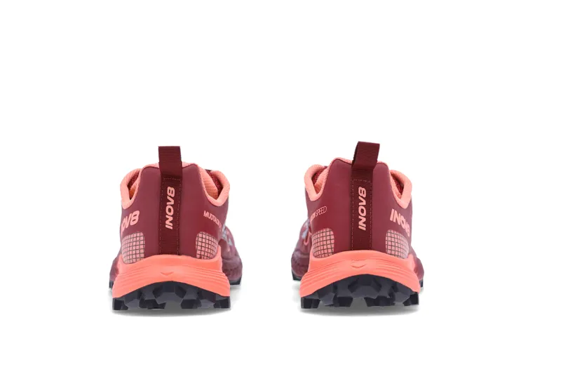 Inov8 MudTalon Speed Wide Women's Fell Running Shoe in Burgundy/Coral-4